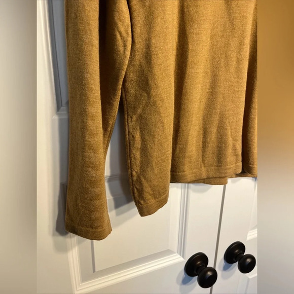Chiara Marconi Made in Italy Tan Merino Wool Top Women’s Sweatshirt Sz XL - Picture 2 of 9